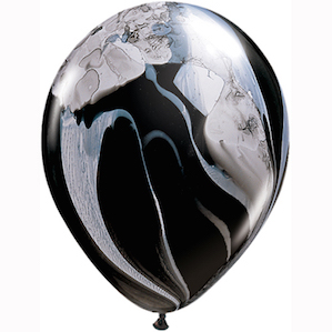 Black and White Marble Effect Balloon