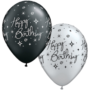 Elegant Sparkle Birthday Balloon