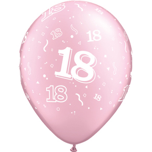 Latex Pink printed 18 Balloon