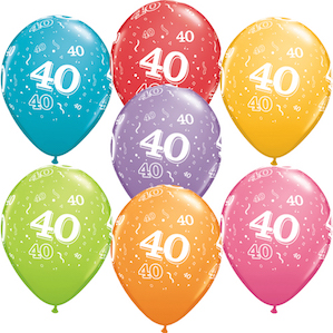 Latex 40 Balloons