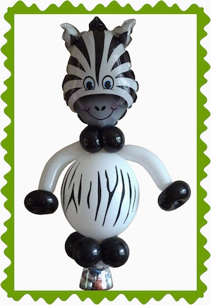 Zebra Gift Balloon
