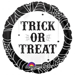 Spider Web trick or treat Foil Balloon