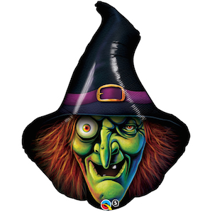 Witch head Shape Large Foil Balloon