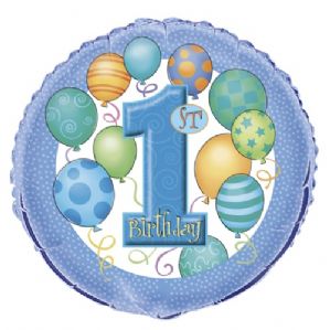 First Birthday Foil Balloon