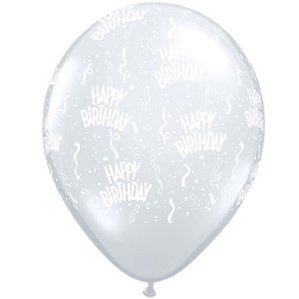 Happy Birthday Clear Balloon