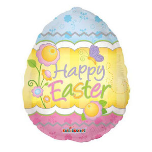 Egg Shaped Happy Easter Balloon