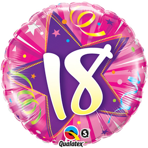 Pink 18th Birthday Balloon