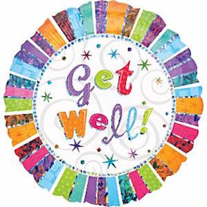 Radiant Get Well Soon Foil Balloon